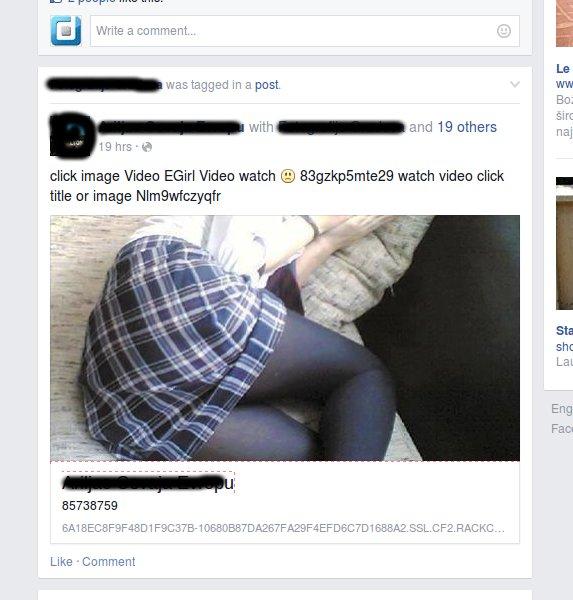 Facebook virus